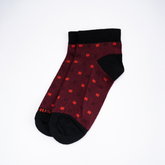 Athletic Dot Mix - Burgundy / Red and Black